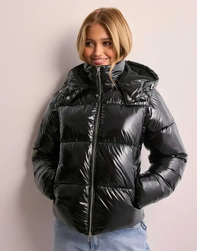 Women's Casual Sports Hooded Cotton padded Jacket Black - Shop at LoveMi