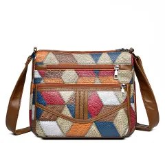 Women's Crossbody Summer Leisure Large Capacity Shoulder Bag - Brown - View 1