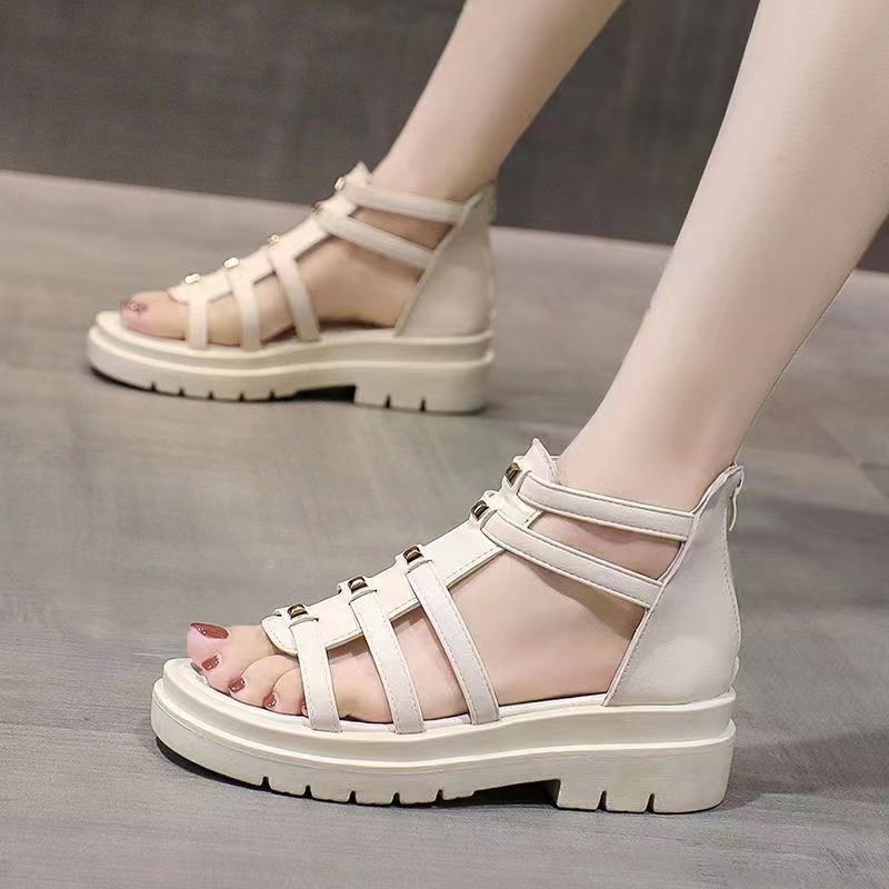 Peep-Toe Platform Wedge Sandals, picture 4 of 4