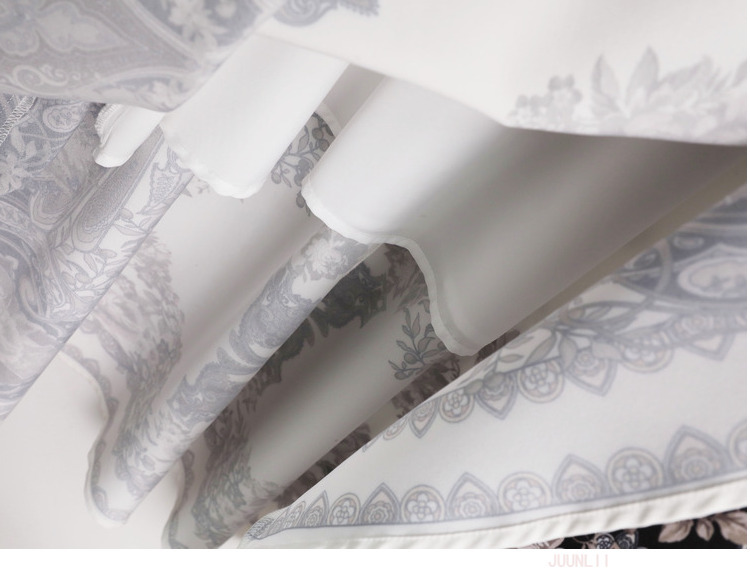 Print A-Line Dress