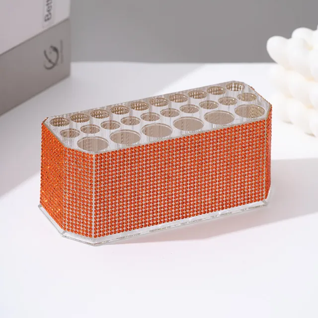 Household Diamond Makeup Pen Holder Orange - Shop at LoveMi