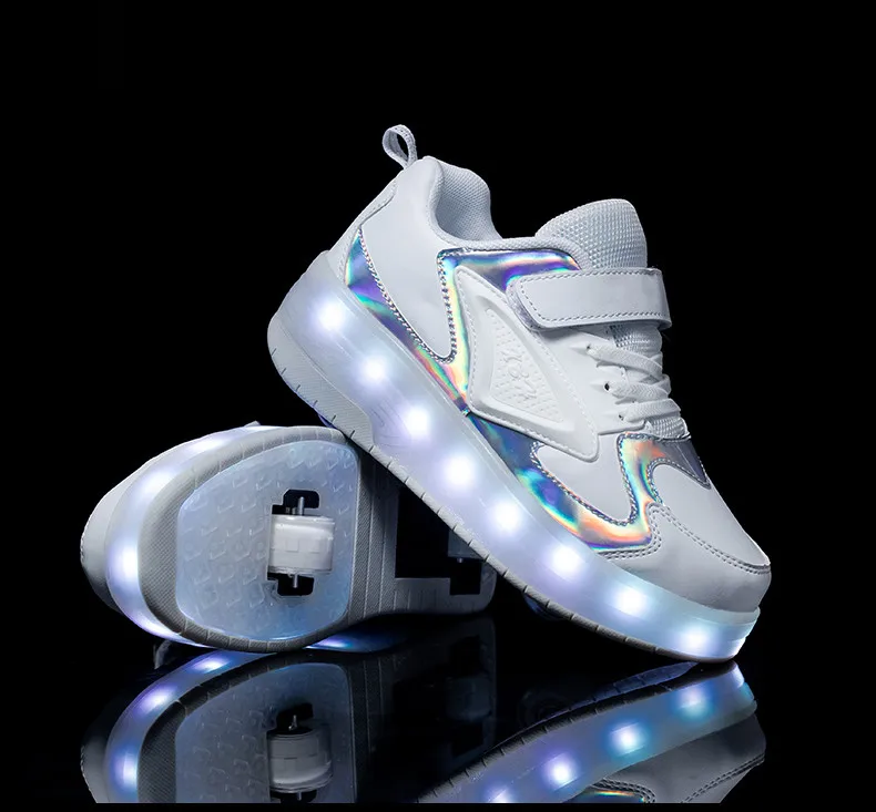 Title 23, LED Ultralight Luminous Charging Heelys Sports