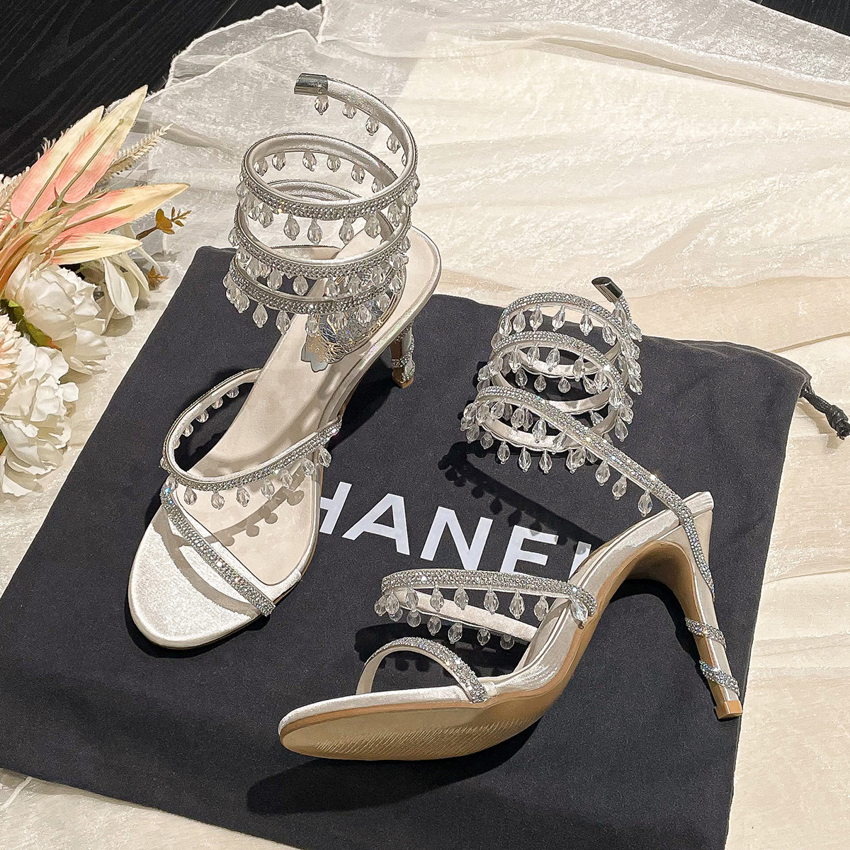 New Womens High-heeled Stiletto Sandals