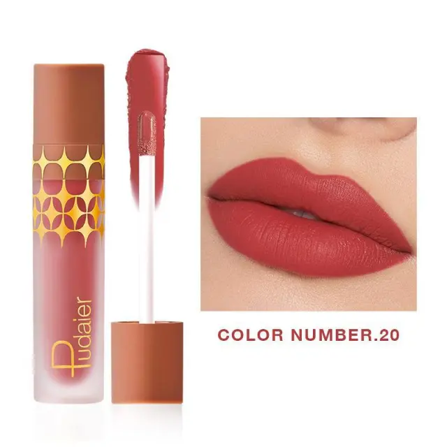 24 Color Matte Shimmer Matte Surface Nonstick Cup Lip Lacquer 20 Colors - Shop at LoveMi