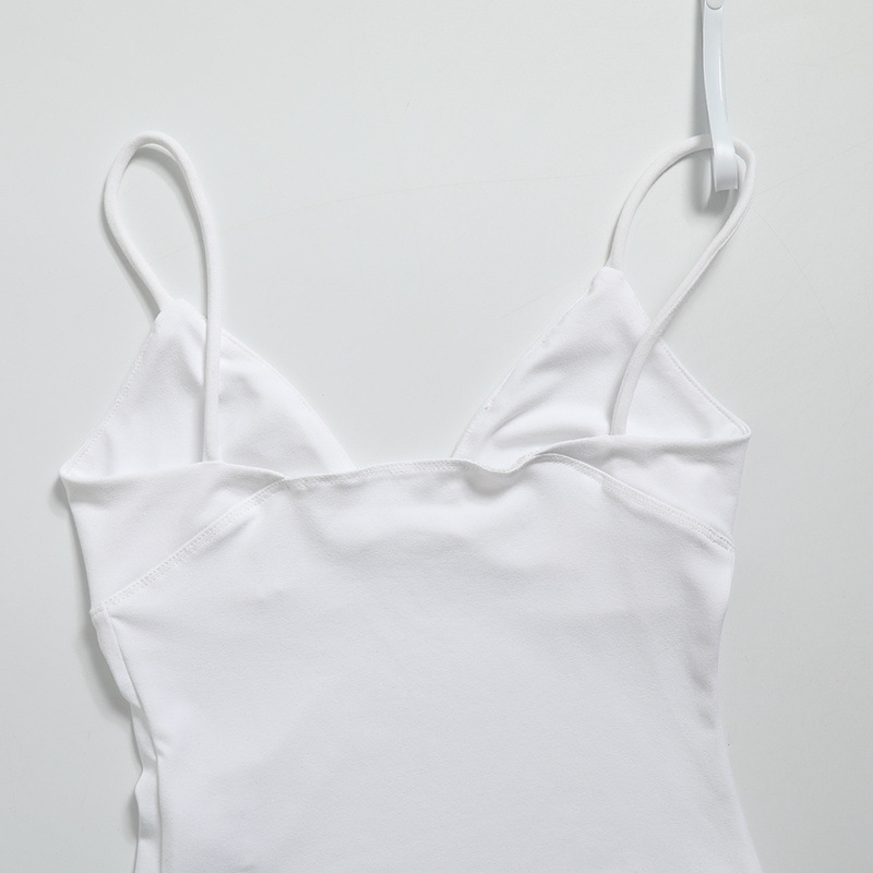 Women's Stretch Skinny V-neck Sling Top