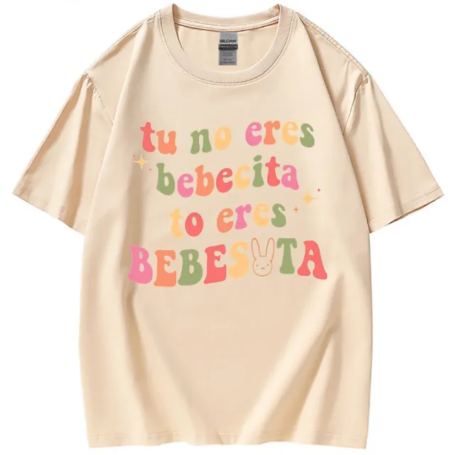 Un Verano Sin Ti Hip Hop Singer Short Sleeve T shirt A Apricot - Shop at LoveMi