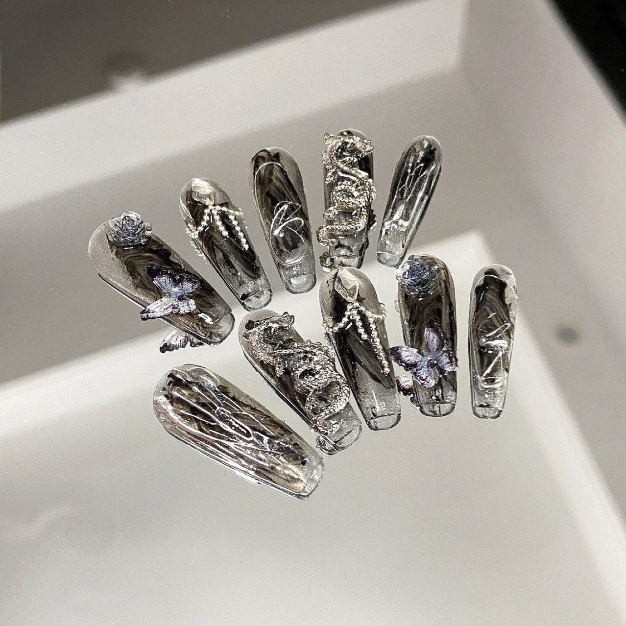 Dark Industrial-style Long Ladder Cool Edgy And Versatile