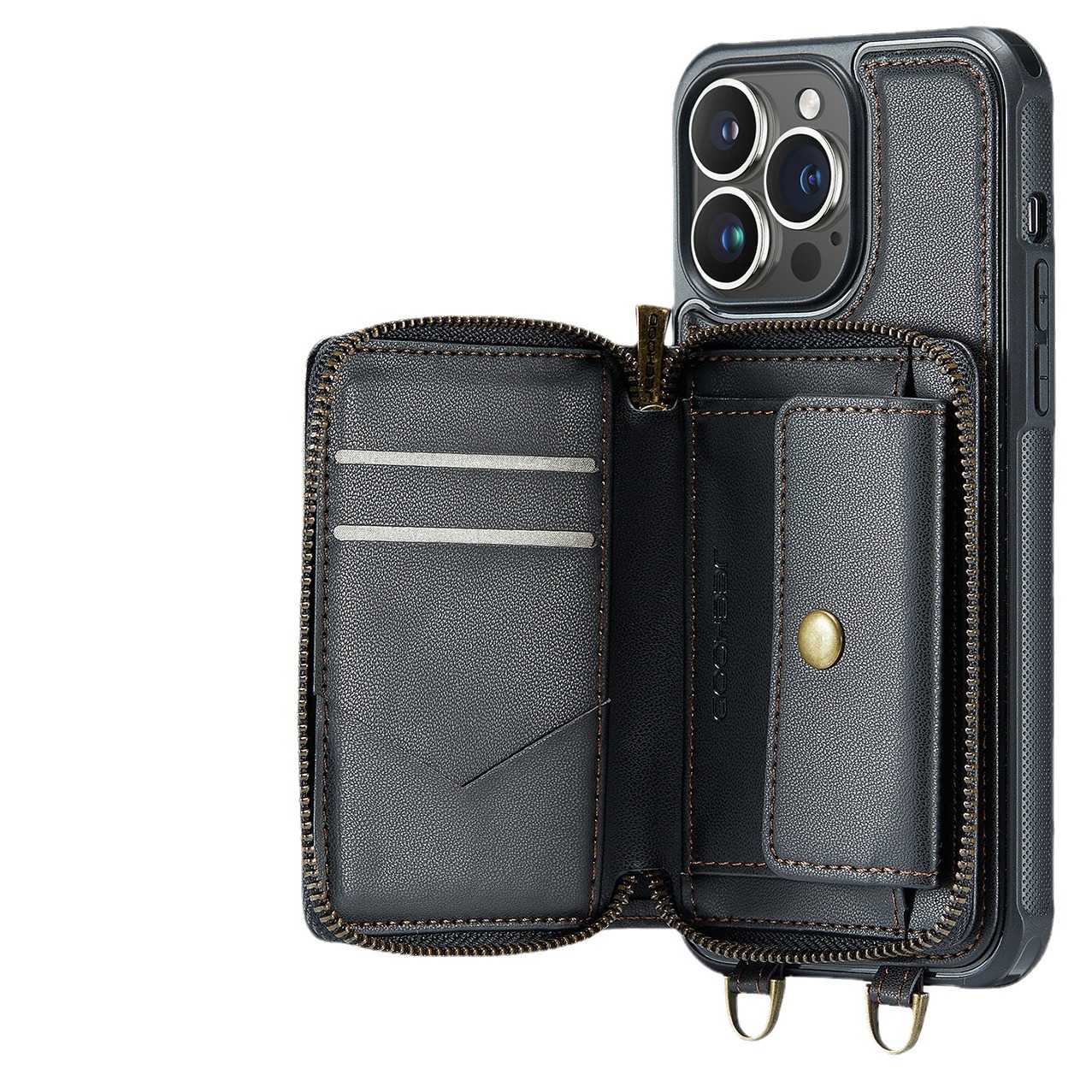 Fashion Personality Card Zipper Phone Case