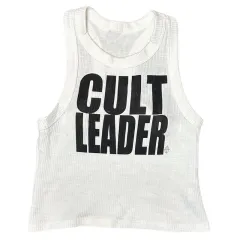 Spring And Summer Letter Print Loose Round Neck Sleeveless Women's Vest - White - View 1