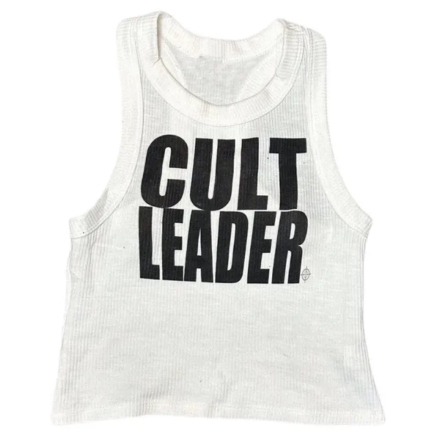 Spring And Summer Letter Print Loose Round Neck Sleeveless Women's Vest White - Shop at LoveMi
