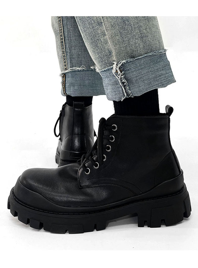 Title 16, British Style Black High-grade Boots