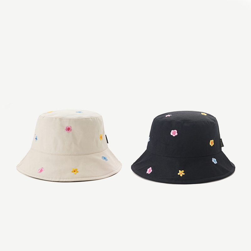 Title 12, Womens Flower Embroidered Sunshade Bucket Hat