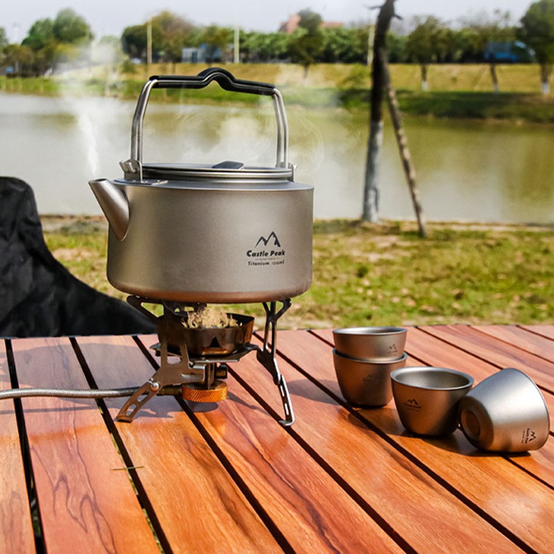 Titanium Kettle Boiling Water Camping Household