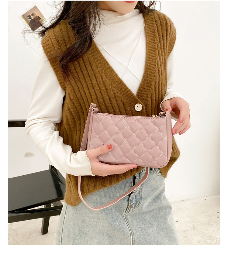 Title 10, Vintage Solid Color Underarm Bag For Women