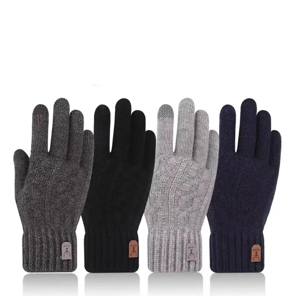 Driving And Riding Cold-proof Woolen Knitted Gloves