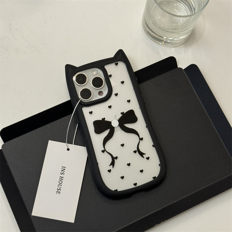 Polka Dot Suitable For Cat Ears Phone Case - Image 2