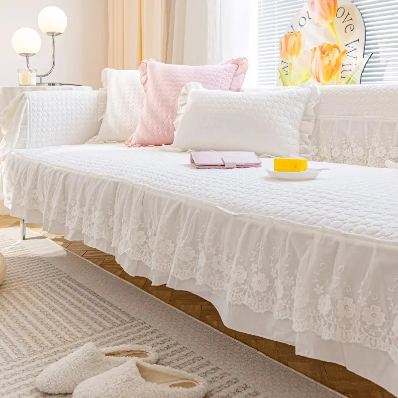 All-Season, Non-Slip, Pure Cotton Fabric Sofa Cover