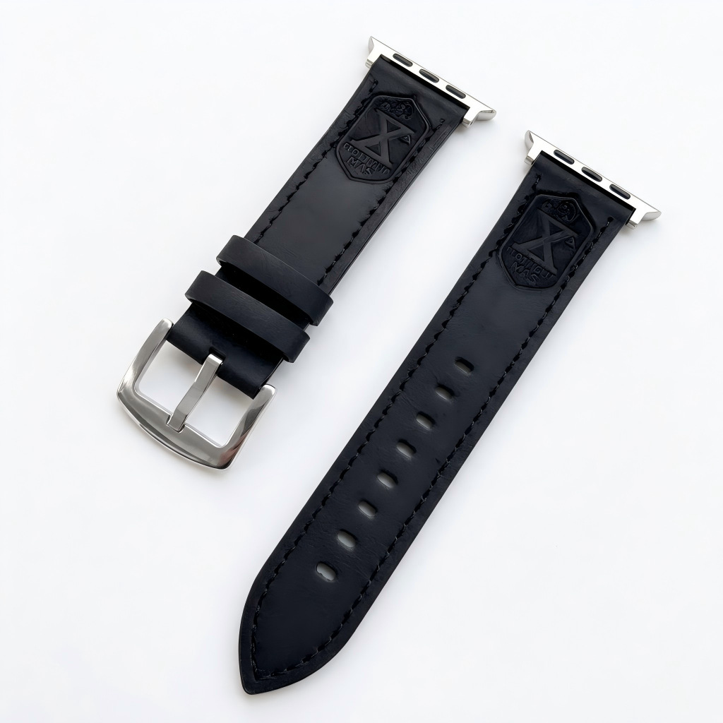 Vintage Crazy Horse Leather Watch Strap 2