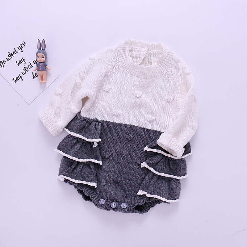 Title 19, European and American Knitted Romper Baby Cute ...