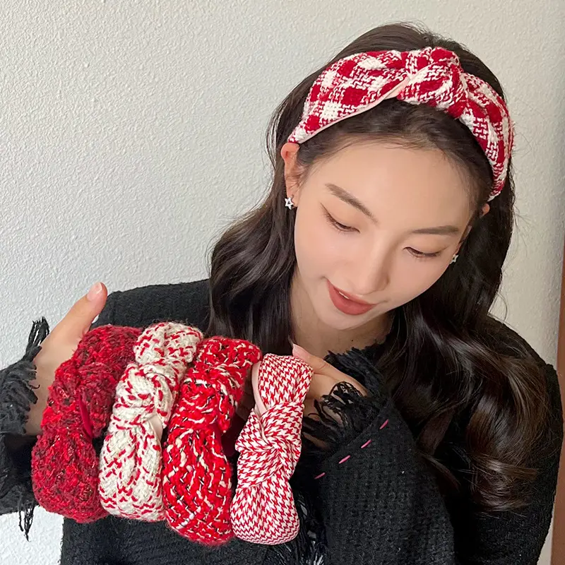 Christmas Red Series Wide Brim Hair Pressing