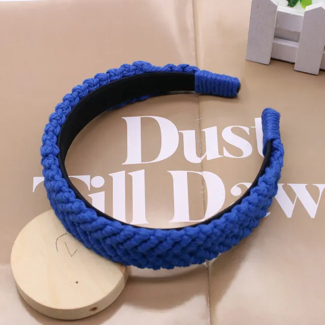 Vintage Hair Accessories Headband For Women Dark Blue - Shop at LoveMi