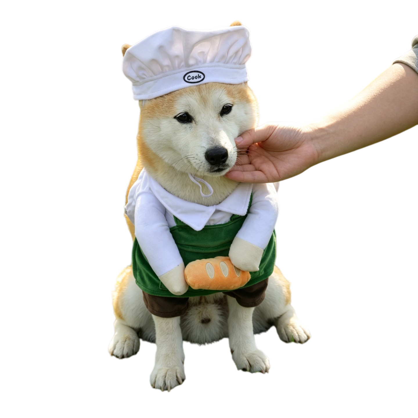 Disfraz de chef para mascotas, estilo divertido, talla única