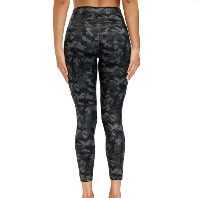 Women's Trousers For Yoga Fitness Running Training Camo Black - Shop at LoveMi