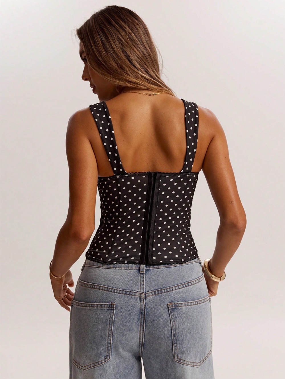 Women’s Polka Dot Underwire Camisole – Party & Date Night Top