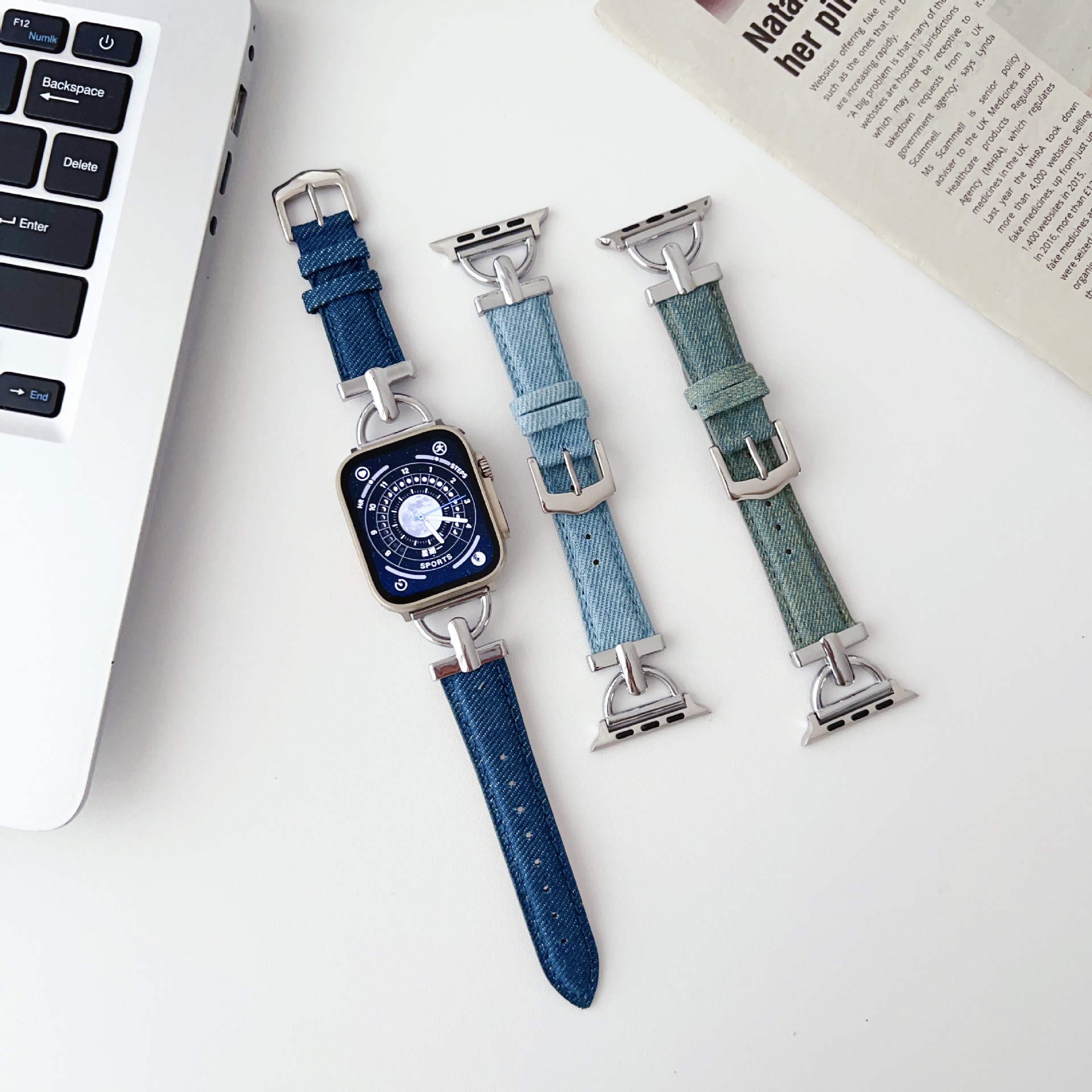 Title 1, New D-shaped Metal Thin Denim Strap