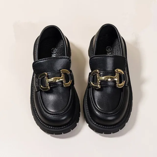 Fashion Personality Girls Loafers British Style Black - Shop at LoveMi