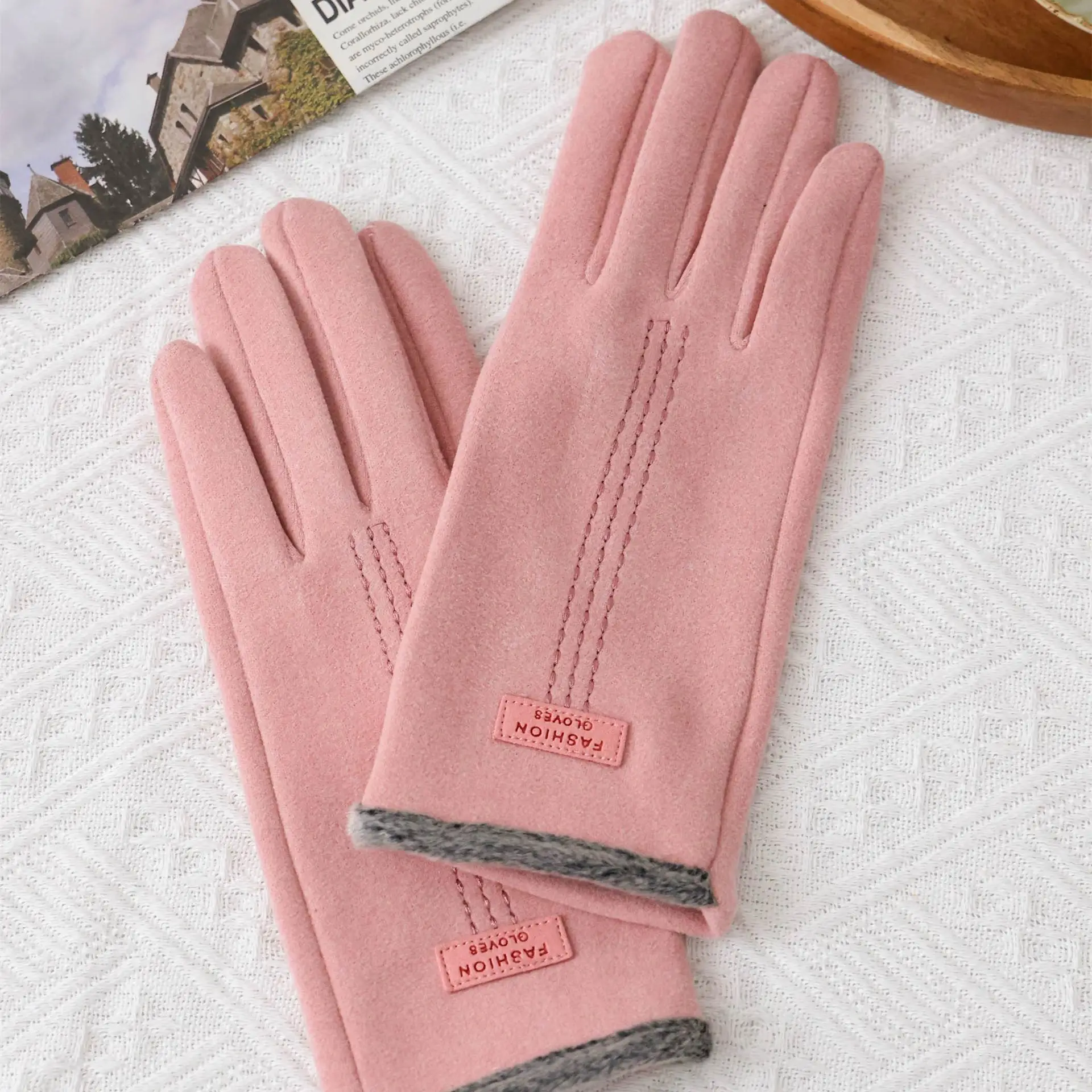Womens Winter Thermal Gloves Made From Duvet