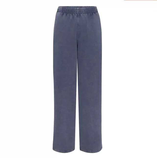 Women's Solid Color Straight Sports Pants Navy Blue - Shop at LoveMi
