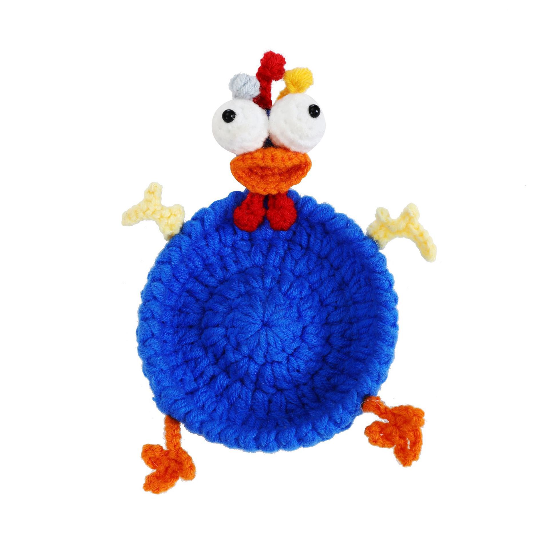 Hand Knitted Wool Tea Coaster - Heat Resistant Non Slip Drink Mat for Home Kitchen Table Decor