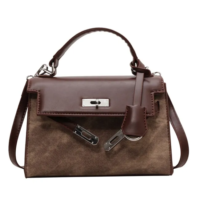 Retro Minority Design Shoulder Messenger Bag Brown - Shop at LoveMi