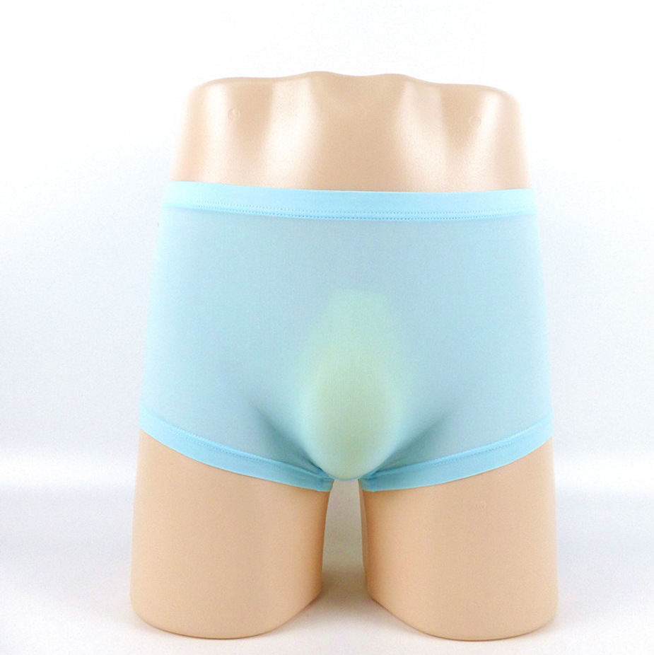 Ice Silk Underwear Ultra-thin Sheer Low Waist Sexy Men's Underwear Without Bag - Image 3