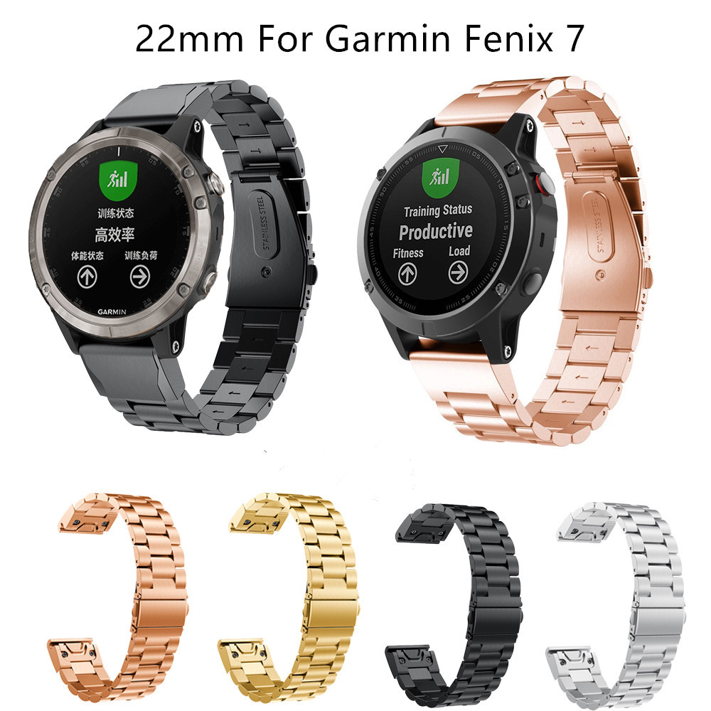 Quick-release Three-link Metal Watch Strap