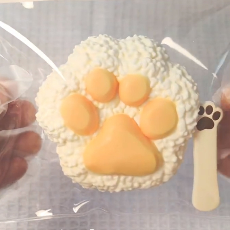 Silicone Cat's Paw Rice Balls Squeezing Toy Decompression Toy