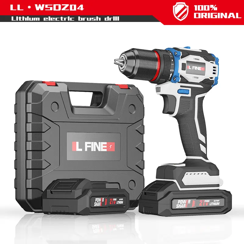 Brushless Electric Hand Drill Lithium Multifunctional Screwdriver Set 21
