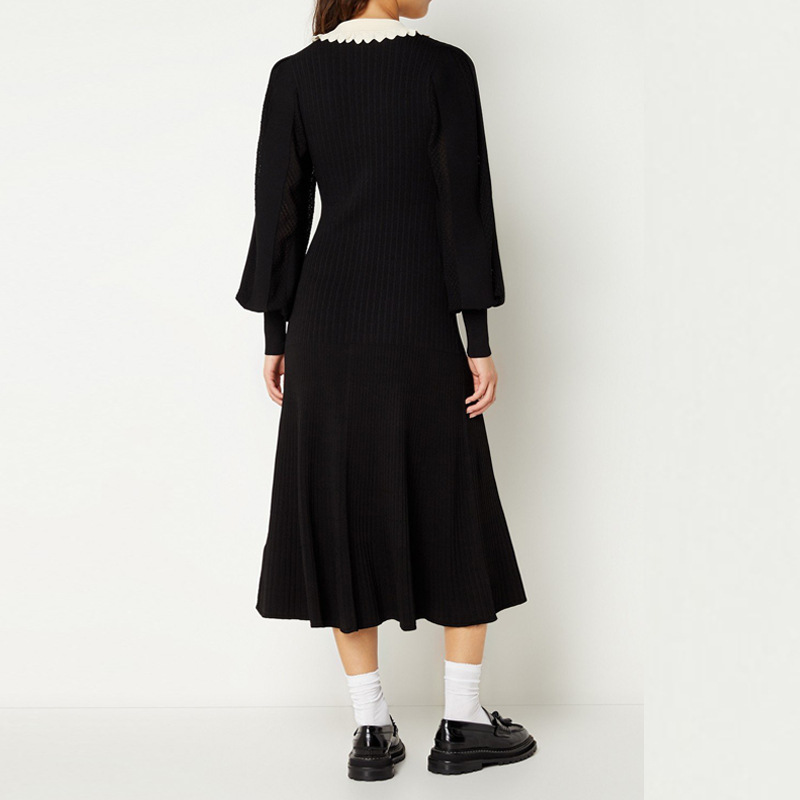 Lace Collar Midi Dress, picture 2 of 8