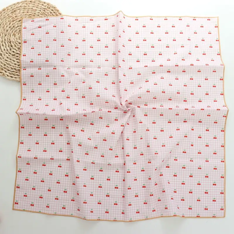 Women's Retro Easy Matching Cashew Print Pure Cotton Scarf Hair Band
