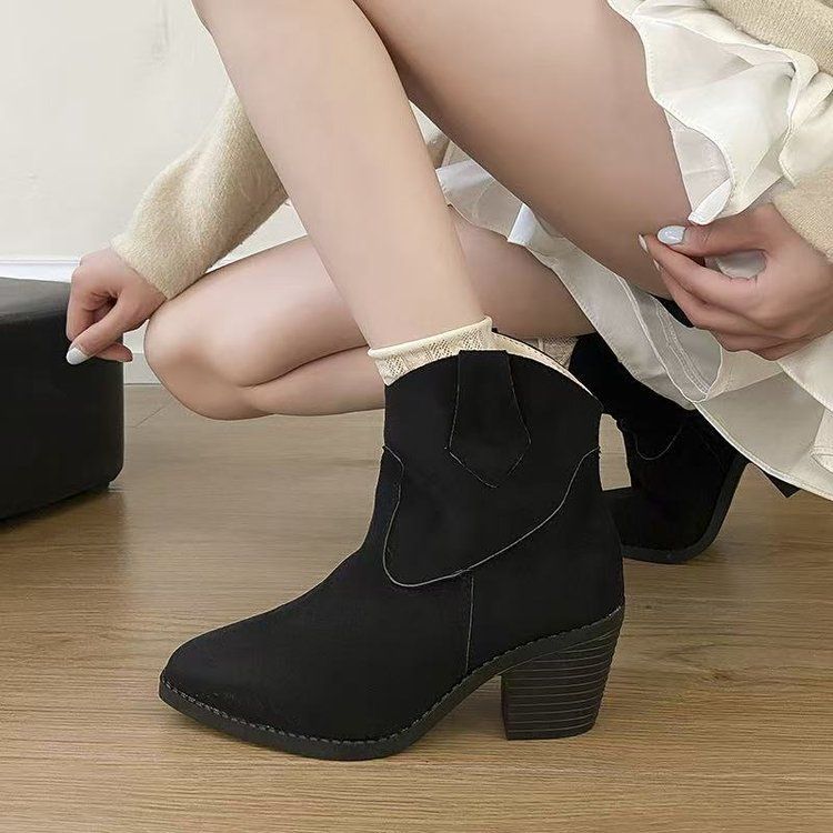 Women’s Retro Sock Cuff Booties