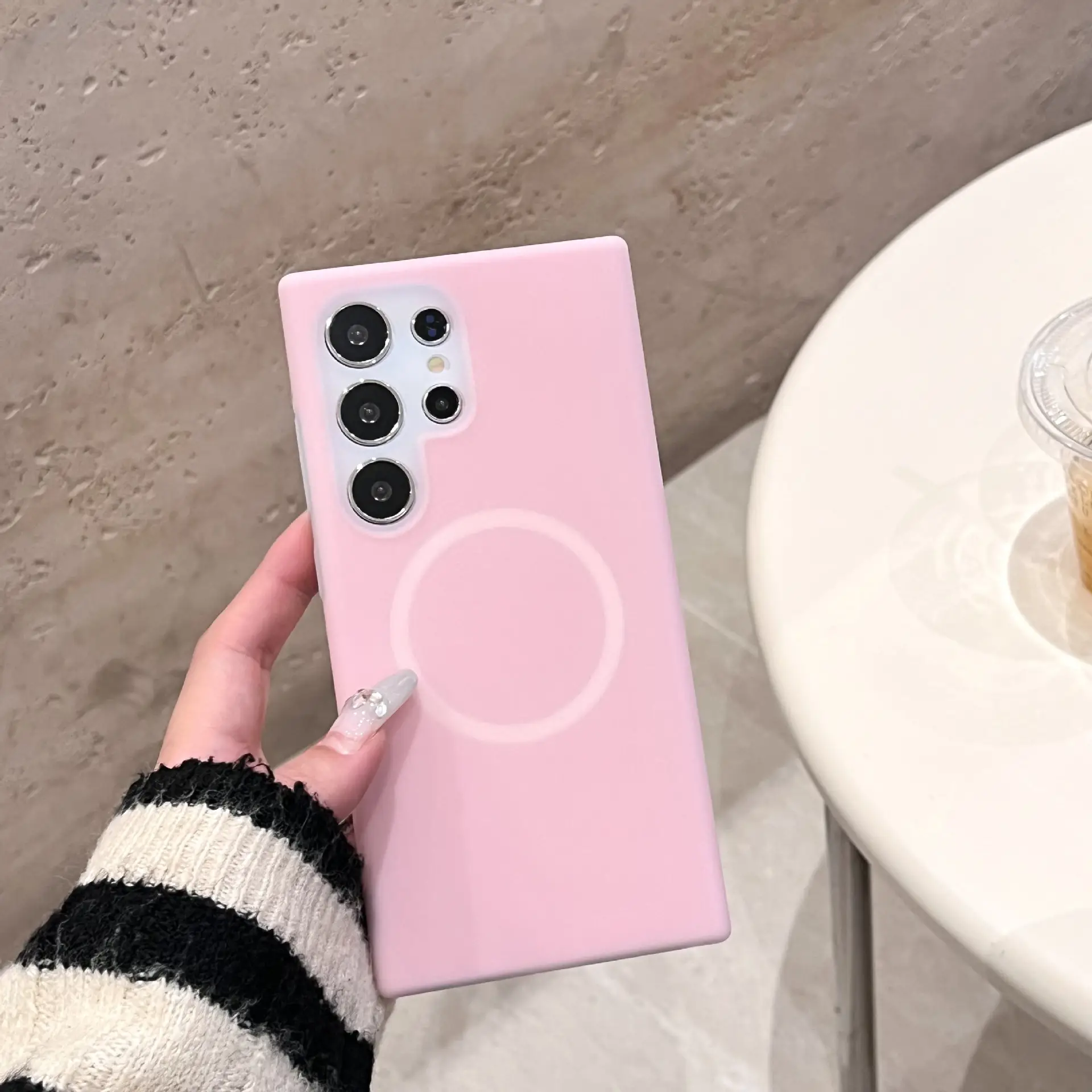 Jelly Magnetic Phone Case Simple Skin Feeling