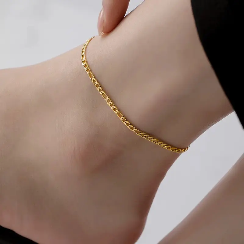 Simple All-Match Titanium Steel Anklet