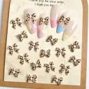 Maillard Leopard Bow Nail Accessories view 4