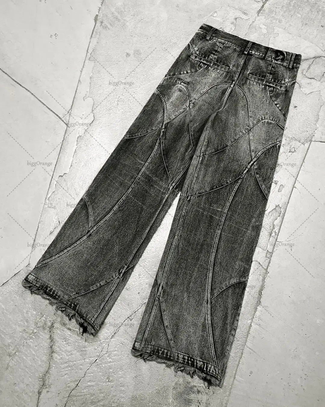 Trendy Straight Retro Washed Jeans For Men