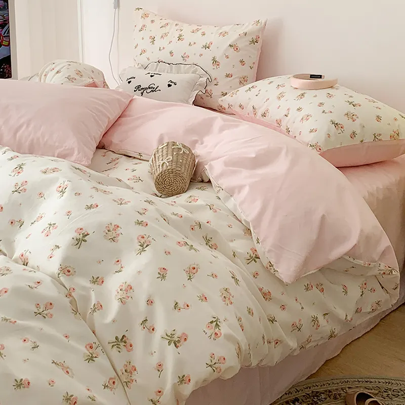 Four-piece Bed Set Pure Cotton Student Dormitory