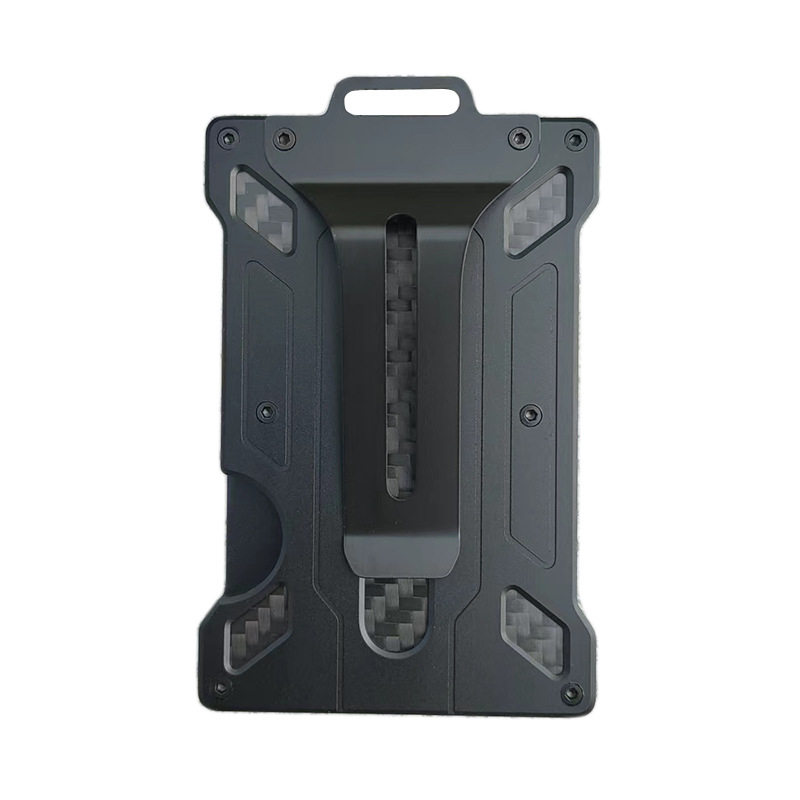 Metal Card Bag Aluminum Alloy Card Clamp Men’s Transparent Badge