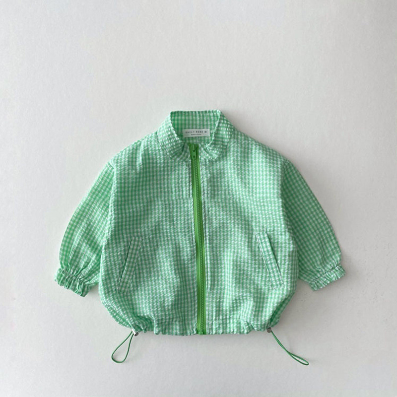 Title 4, Childrens Summer Thin Plaid Sun Protection Coa...