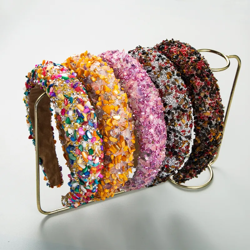 Baroque Beaded Padded Headband
