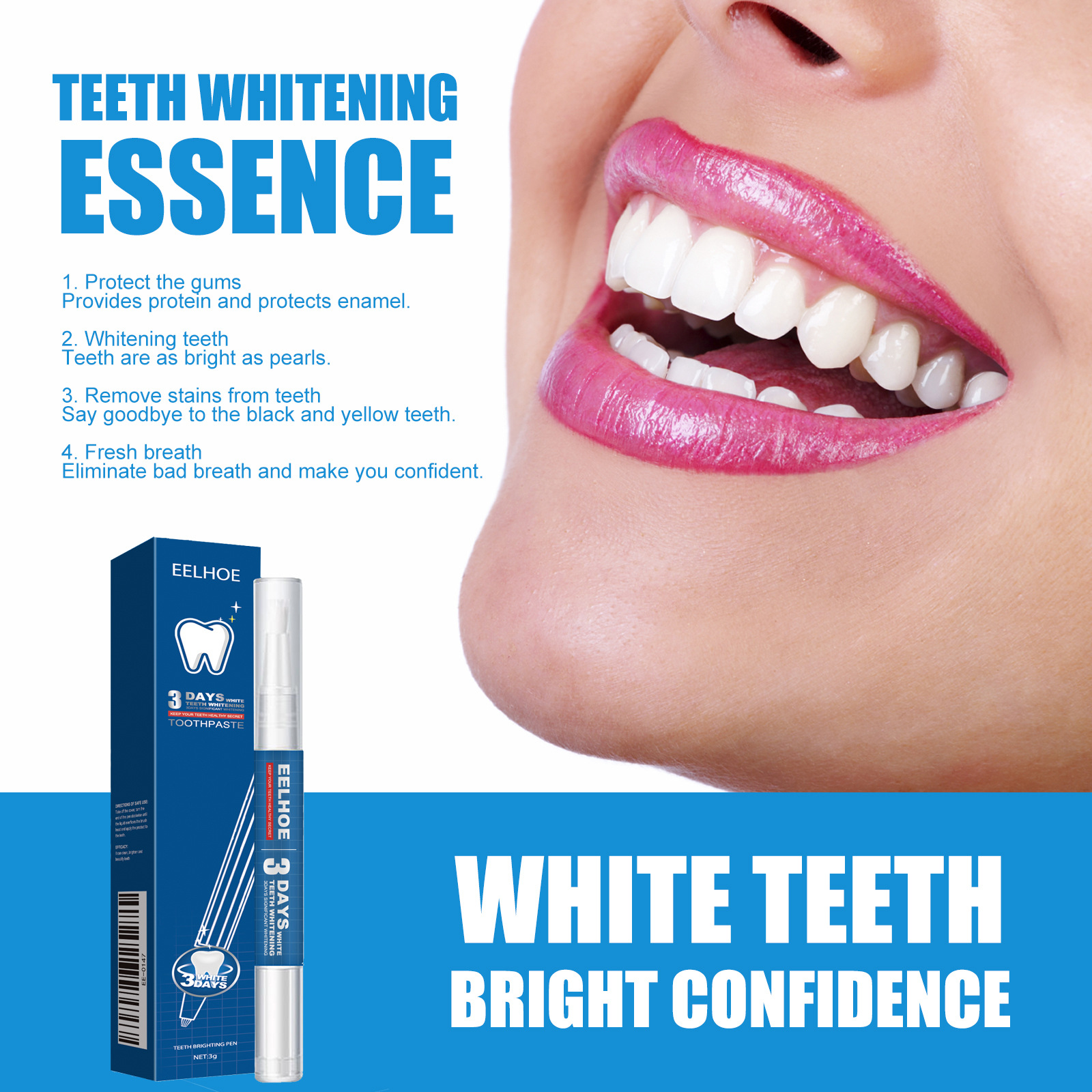 Teeth-cleaning Stain-removing Naturally Brightening Beauty Pen
